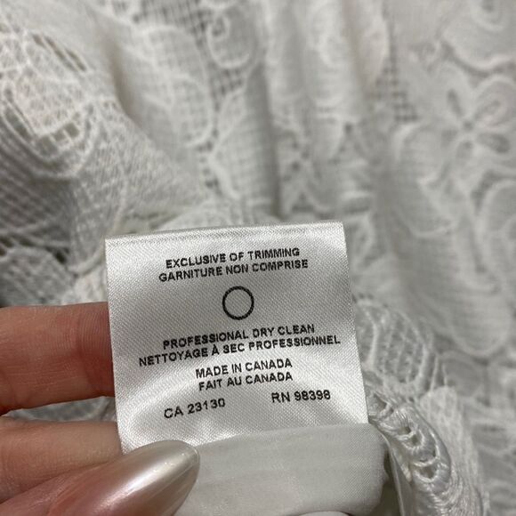 Judith & Charles NWT Sienna Sheath Sleeveless Dress Off-White Size 12 - Picture 14 of 16